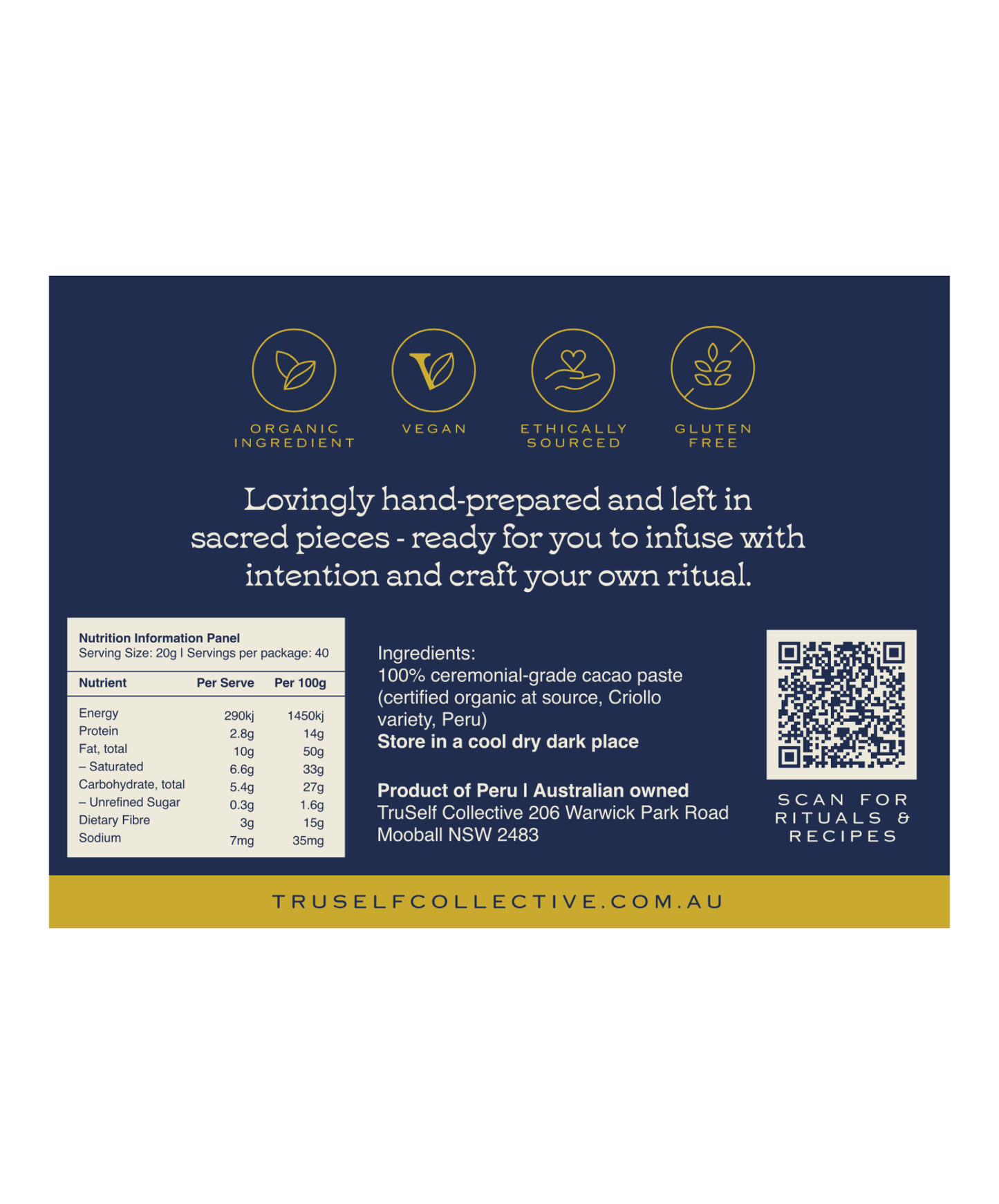 Ceremonial Cacao - Organic Ritual Drink | TruSelf Collective