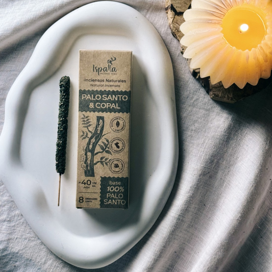Ispalla Connection Palo Santo and Copal natural incense sticks handmade in Peru